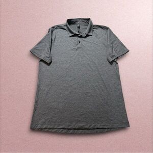 Lululemon polo shirt men’s xl grey short sleeve
